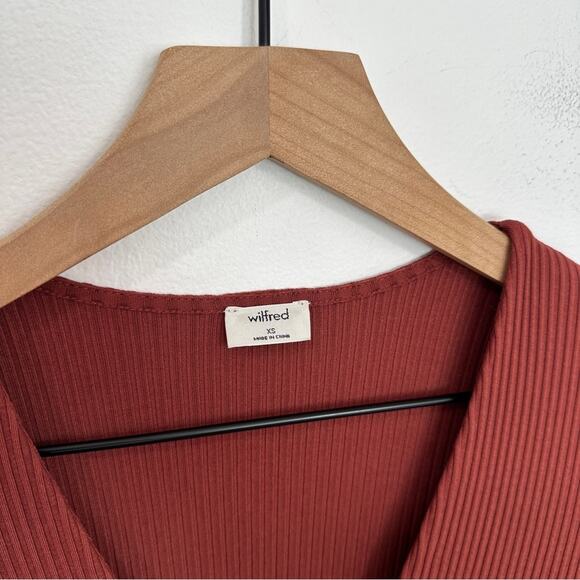 Aritzia Wilfred Jeanne Dress in Cider Gold size XS - Picture 5 of 7